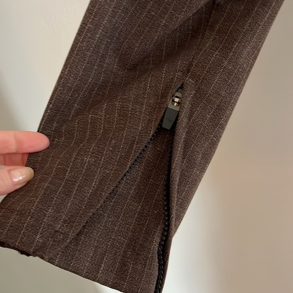 Showers Pass Men’s Cycling Rain Jacket Brown/Gray Pinstripe Vented Reflective M - Picture 4 of 10